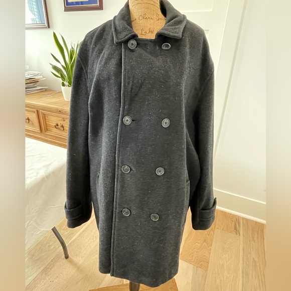 Calvin Klein Charcoal Pea Coat - Picture 4 of 11